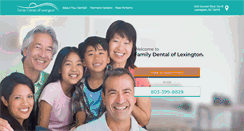 Desktop Screenshot of familydentaloflexington.com