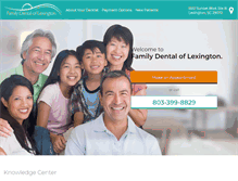 Tablet Screenshot of familydentaloflexington.com